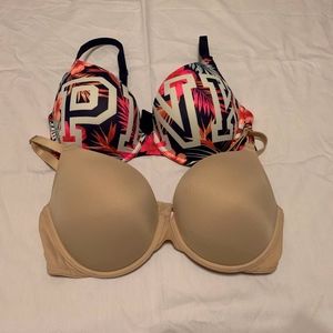 Victoria's Secret Pink Push-Up Bra Bundle 36D